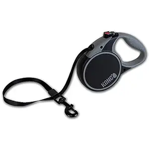 KONG Terrain Retractable Dog Leash, Large, Black, 5m Tape