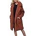 Produktbild Damen Windbreaker, FEITONG Frauen Lange Jacke Winter Warm Parka Outwear Damen Overcoat (2XL, Braun)