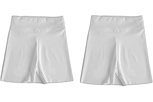 Smilore Girls Shorts Stretchy Cycling Shorts Kids School Gymnastics Dance Shorts Breathable and Safety Dress Short for 3-11 Years