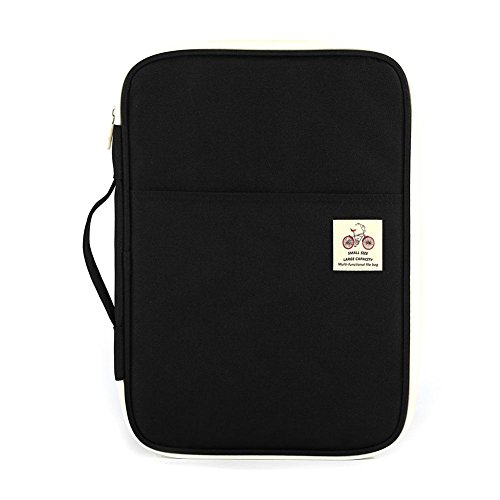 Preisvergleich Produktbild Multifunktionale A4 Dokument Aufbewahrungstasche,eisepasshüllen Mappe Reise-Dokumente Tasche, Wasserdichte Oxford Tuch Sleeve Tasche Laptophülle Schutzhülle Laptoptasche Notebooktasche Case Bag