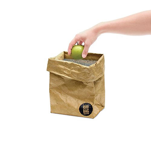 Luckies of London LUKBRW Papierbeutel, Wiederverwendbar mittagessen Tasche, braun - 3