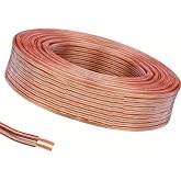 usin 5 Metre Şeffaf 2 * 0,75 Hoparl&ouml;r Ses Sitemi Kablosu - Hoporl&ouml;r Elektrik Tesisat Kordon Kablosu (Şeffaf, 5 METRE)