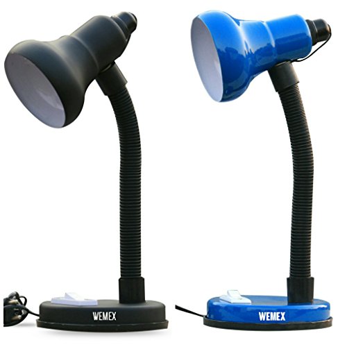 Wemex Combo For Students- Reading & Studying Table Lamps (Matte Black & Blue) RS.799 (60.00% Off) - Amazon