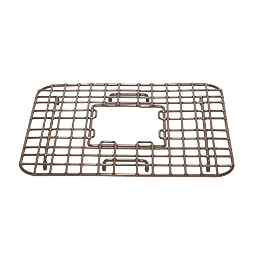 Sinkology SG002-14 Gehry Copper Bottom Grid Heavy Duty Vinyl Coated Kitchen Sink, Antique Brown