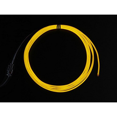 Preisvergleich Produktbild Hohe Helligkeit gelb Elektrolumineszenz (EL) Draht - 2,5 Meter