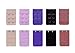 Bundle Monster 10pc Women Adjust Polyester Bra Clip Extender 1 1/4" Wide Straps Multi Color Set - 1
