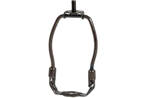 B&P Lamp® 4 Inch Lamp Shade Harp Holder for Table and Floor Lamps, Antique Bronze Finish