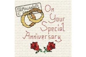 Mouseloft cross stitchlet card Special Anniversary
