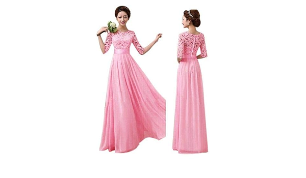 Magenta Color Evening Gown at Amazon 