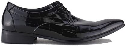Mister Carlo Victor Mens Derby Lace up Shoes Black UK 7