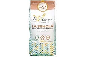 Agricola Piano – Proteica 14 | Semoule Remoulue de Blé Dur avec Germe 1 kg, Semoule italienne, Protéinée, pour Haute Hydratation - Idéale pour Pâtes et Pain - èViva