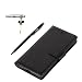 Produktbild Sony Xperia XZ Hülle, Sony Xperia XZ Schutzhülle, Alfort 3 in 1 Lederhülle Fashion Design Premium PU Leder Hohe Qualität Tasche Case Cover Kasten Abdeckung Wallet für Sony Xperia XZ 5.2" Smartphone Funktion Standfunktion Unterstützte Telefone und Magnetverschluss mit Schmetterling ( Schwarz ) + Alfort Schwarz Stylus Pen + Netter Staub Stecker