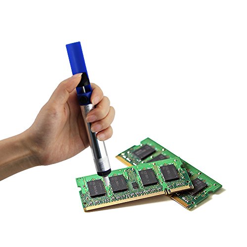 Zilong Entlötlitze Entlötpumpe Set, Lötmittel-Sauger Desoldering Vakuumpumpe, Lötmittel Sauger, Blau - 6