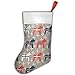 Produktbild DAICHAI Highly Elastic,Durable, Flexible,Comfortable,Excellent Gift Choice Wooden Dala Horses Christmas Stocking - 100% Flannel