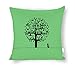 Produktbild Dartys Pillow Cover Art_Vector_Tree_cat_Bird_Minimalism_97437_2970x1840 Quadratischer Baumwolle und Leinen Kissenbezug 18x18 - Zoll Pillowcase 45x45 cm