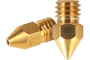 ‎CREALITY Creality Official MK8 Ender 3 dysze 5 szt. 0,4mm Drukarka 3D Mosiężne dysze do Ender-3/3 Pro / 3 V2 / 3 Max/Ender 5 / Ender 5 Pro/Ender 6 / Creality CR-10 / CR-10S