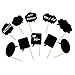 Price comparison product image LIFECART 10 PCS DIY Bubble Speech Chalk Board Props On A Stick Mustache Photo Booth Party Fun Wedding Christmas Birthday Favor
