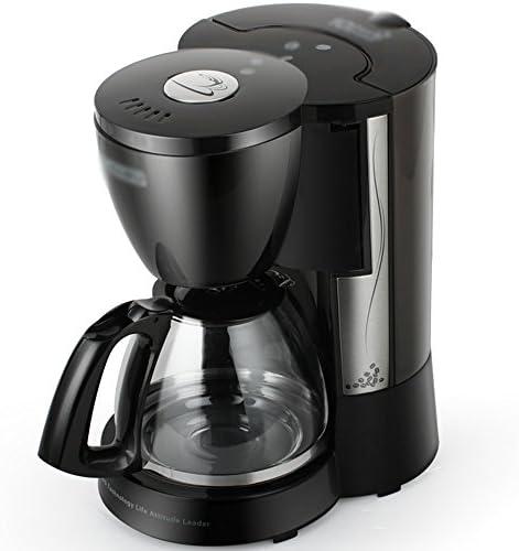 XIA Coffee Pot Black Many Cups 1000W 1.25L Drip Type Espresso Maker Hand Punch Semi-automatic   Home Coffee Shop