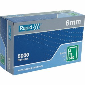 Preisvergleich Produktbild Rapid Tackerklammern Nr. 140 6mm verzinkt VE=5000 Stück