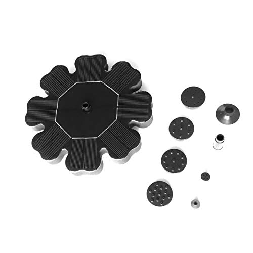 Preisvergleich Produktbild JullyeleDEgant Blume förmige solarbetriebene Brunnenpumpe für Garten Pool Bewässerung Tauch Schwimmende Wasserpumpe mit 4 Düsen