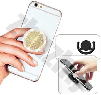 zhuzhij 360 degree rotation Multi-function Cell Phone Holder Pop cellular phone bracket Socket Universal Expanding Stand Grip hands Mount for Smartphones and Tablets - Rose Gold Mandala