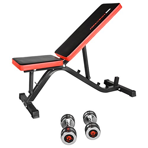 TrainHard Hantelbank Drückerbank Variable Schrägbank Negativ/Flach - 4