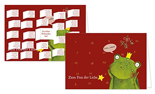 Download RASW028 Calendrier de l'Avent avec enveloppe de haute qualité 12,5 x 18,5 cm