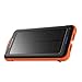 Price comparison product image RAVPower 10000mAh Solar Panel Charger with iSmart 2.0 and Dual Input, Shockproof Solar Power Bank with LED Flashlight for iPhone XS/XS MAX/XR, iPad, Galaxy S9/S8 and Android Phone-Orange