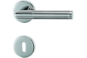 GRIFFWERK FRASCIO Türdrücker/Türbeschlag - LOREDANA - Edelstahl - BB-Rosettengarnitur