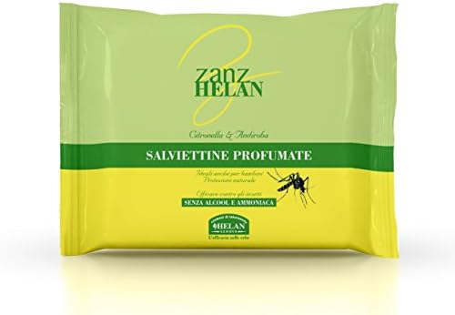 Zanz Natural Citronella Mosquito Insect Repellent Wipes, Natural ingredients, ideal for Children Adults, Delicate and Sensitive Skin. 15 Wipes