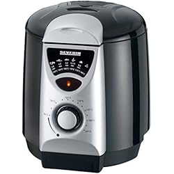 SEVERIN Mini Friteuse et Fondue 2-en-1, Cuve 950 ml, 840 W env., 6 Fourchettes à Fondue Incluses, FR 2408