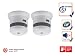 Produktbild 2er Set Elro 2001-023 Cavius Mini-Design 5-Jahres Rauchmelder, EN14604, photoelektrisch, 2001-023-2