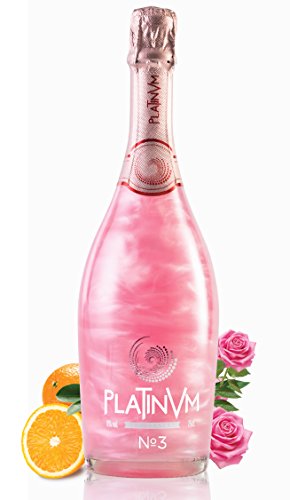 espumoso Platinvm n3 de Pétalos de Rosa y Naranja - ideal regalo Navidad, cumpleaños, día de la madre, aniversario, San Valentín, boda