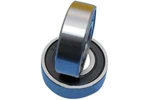 CAODUREN 4 pz 6202-16-2RS 16mm x 35mm x 11mm Z2 Doppio foro sigillato acciaio cromato cuscinetti a sfere profondi