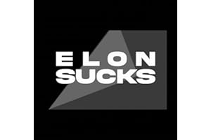 ‎SONS OF BATTERY ELON SUCKS - Tesla Auto Aufkleber Statement (Weiß (Matt))