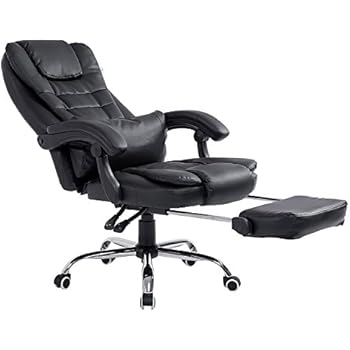 leather executive chair relaxing footrest extra padded cherry tree reclining luxury swivel office amazon faux furniture computer kitchen ergonomic adjustable