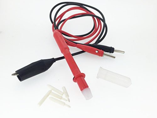 Oscar Digital Multi Test Lead Probe Wire Pen Cable with White Polyester Rhodium Plating Tip (Single Wire)