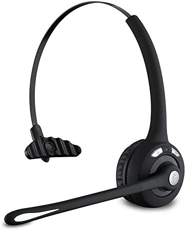 AsiaLONG Over the Head Bluetooth Stereo Headset Rechargeable Wireless Bluetooth Headphones with Flexible Boom Mic, Hands Free, Noise Cancellation, 13 Hours Talking Time for iPhone Samsung Galaxy HTC Sony Google Nexus Android Phone Tablet PC Laptop Skype and all Bluetooth Devices