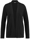  Taifun Damen Jacke Gewirke 231012-19676, Gr. 40, Schwarz (Schwarz 11000)