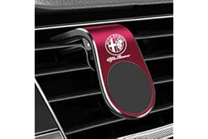 JIELE 1 unids Metal magnético Coche teléfono Titular para Alfa Romeo Giulia Giulietta 159 Stelvio 156 Mito 147 Accesorios Car Styling (Rojo)