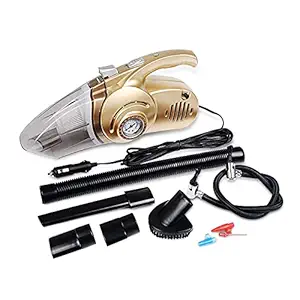 HUEX Portable 4 in 1 Car Vacuum Cleaner Handheld Car Inflatable Pump Air Compressor