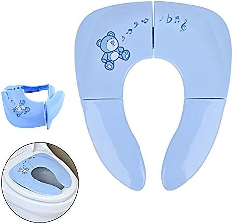 Bardland zbq-01 Update Portable Folding Travel Baby Toddler Potty Training Seat Cover with Carry Bag for Kids (SKY)