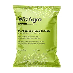 WizAgro Neem Cake Organic Fertilizer (1.8kg) for All Plants - Rich in N,P,K (1.8 kg)