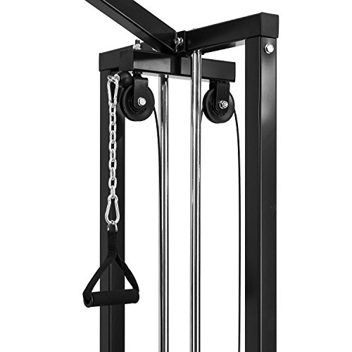 Klarfit Cablefit Kabelzugbrücke Kabelzugstation (zweiseitiger Kabelzug, zwei Türme mit je 170 lb [77 kg] Maximalgewicht) - 4