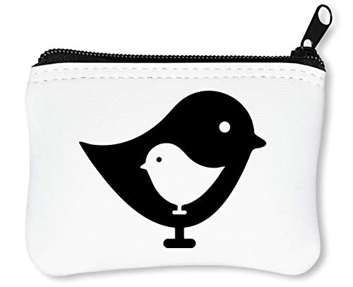 Preisvergleich Produktbild Bird Inside The Bird Animal Reißverschluss-Geldbörse Brieftasche Geldbörse