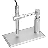 MixMart 2.0MP USB Microscope Numérique Portable avec Capteur CMOS 1600 x 1200 HD 30FPS 8 LED Lumière Réglable pour Maison, Bureau, Ecole etc.