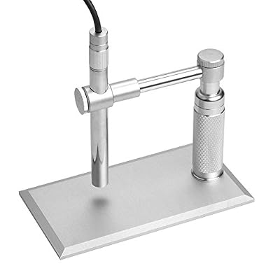 MixMart 2.0MP USB Microscope Numérique Portable avec Capteur CMOS 1600 x 1200 HD 30FPS 8 LED Lumière Réglable pour Maison, Bureau, Ecole etc.