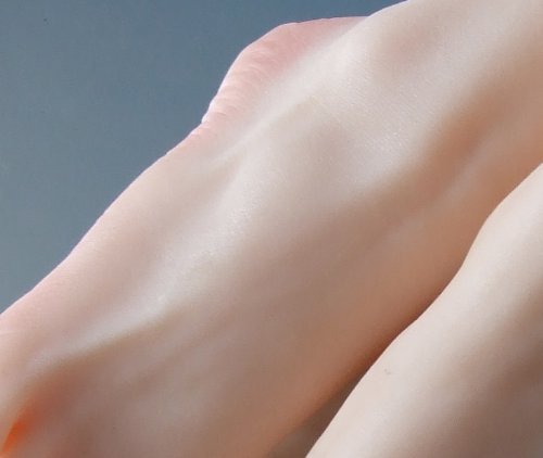 bayee 1 Paar Silikon In Lebensgröße Mädchen Mannequin Fuß Display Kristallhalskette Strasssteinherzen Sandale Schuh Socke Display Art Sketch EU36 - 7