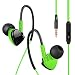 Produktbild Plustore Wired In-Ear Sport Kopfhörer mit Mic und Remote, Stereo Schwitzendicht Workout Kopfhörer für IPhone und Android Gerät (grün)