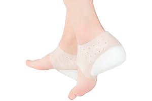 ‎SUPVOX SUPVOX Silikon Erhöht Einlegesohlen Fersenschutz Gelkissen Fersensporn Erhöhung Fersenkissen Fersensock Fußpflege für Frauen Männer 1 Paar (3,5cm)